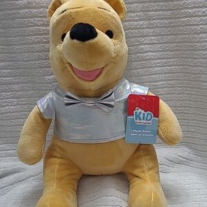 Disney Winnie the Pooh Stuffed Animal - Cream and Silver 100 Yr
